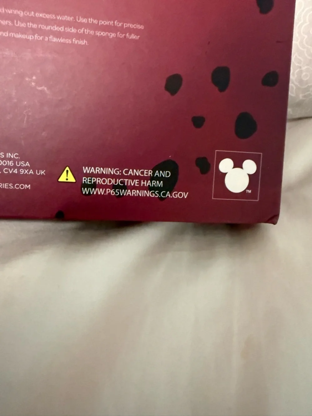 Disney Villains Cruella 7-Piece Blending Brush Set - Red & Dalmatian Print